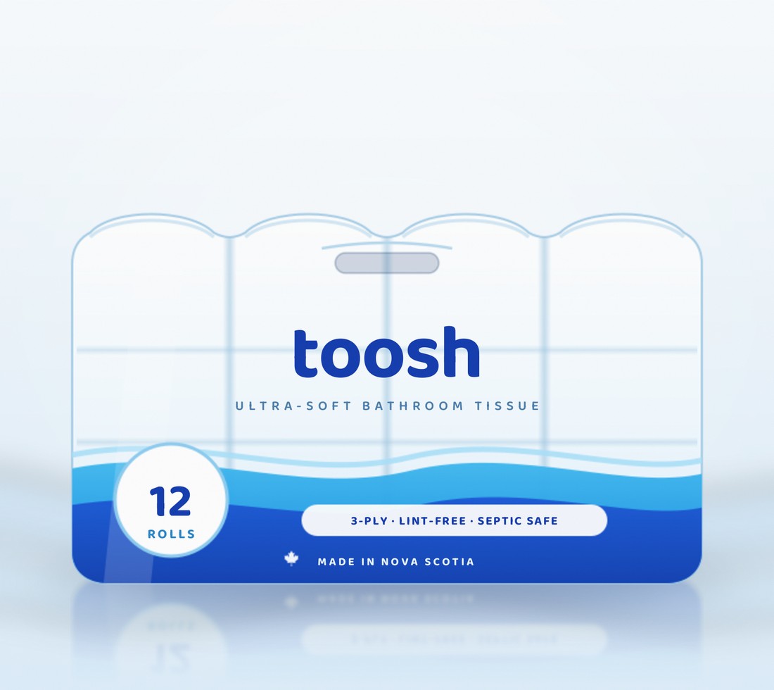 Toosh 12-roll pack with carry handle